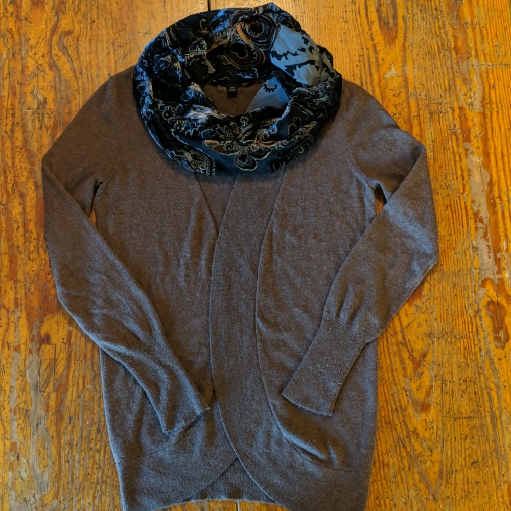 Chocolate Brown Open Sweater